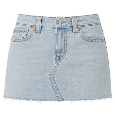 True Religion Womens/Ladies Sadie Plain Denim Mini Skirt (Luminous/Washed)