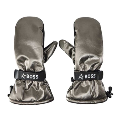 Boss Unisex Adult Metallic Ski Mittens (Grey)