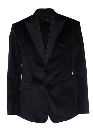 Amiri, Black velvet tuxedo jacket