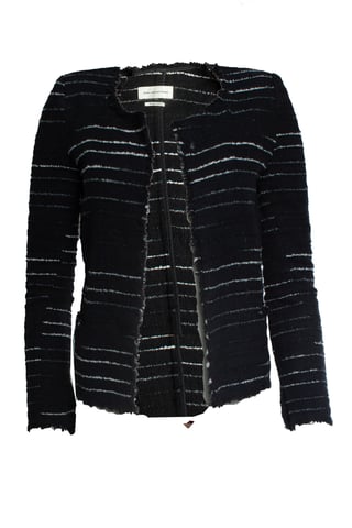 Isabel Marant Etoile, striped blazer in black