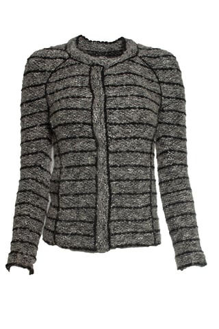 Isabel Marant Etoile, grey and black tweed jacket