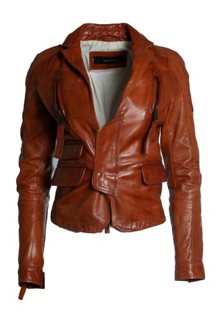 Dsquared2, leather jacket in cognac