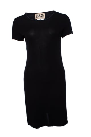 Dolce & Gabbana, black stretch dress