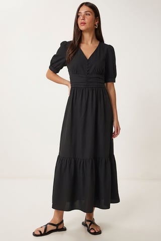 Women's Cotton-blend Poplin Maxi Dress