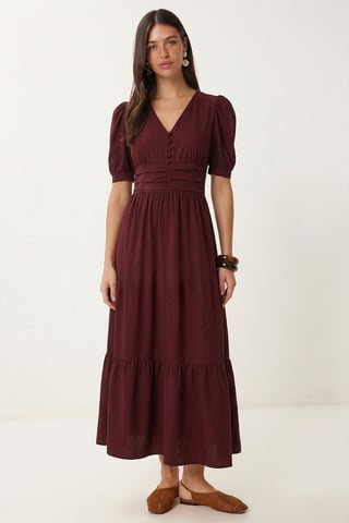 Women's Cotton-blend Poplin Maxi Dress