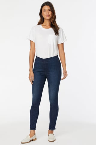 Pull-On Skinny Ankle Dark Blue SpanSpring™ Denim
