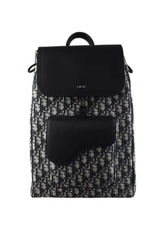Dior Dior Saddle Backpack Black