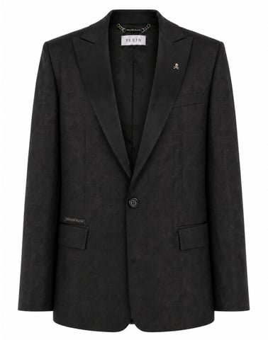 Jacquard Blazer Regular Fit Monogram