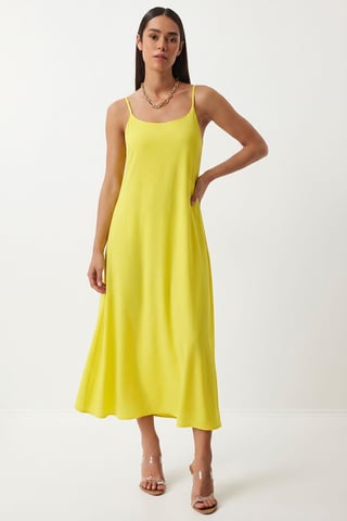 Cotton Poplin Midi Slip Dress