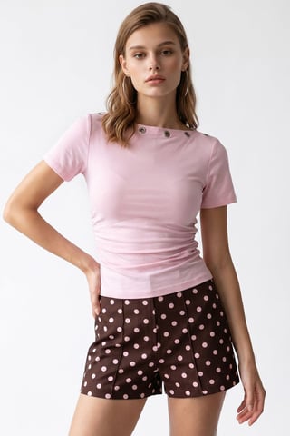 Women's Slim Fit Boat Neck T-Shirt