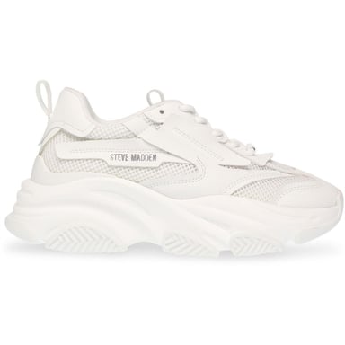 Steve Madden Girls Possession Trainers (White)
