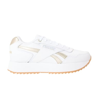 Reebok Womens/Ladies Glide Ripple Mesh Flat Trainers (White/Sand)
