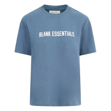 Blank Essentials Womens/Ladies Logo Oversized Boyfriend T-Shirt (Orion Blue)
