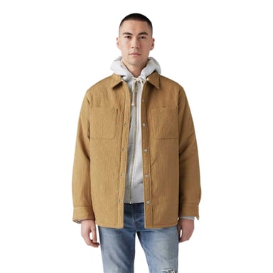 Levis Mens Bryant Patterned Corduroy Overshirt (Ermine)