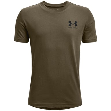 Under Armour Boys Logo Short-Sleeved T-Shirt (Dark Green)
