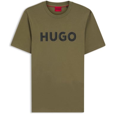 Hugo Mens Dulivio Contrast Logo T-Shirt (Khaki Green)