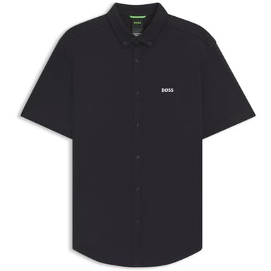 Boss Mens Motion Plain Shirt (Dark Blue)