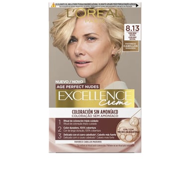 Excellence Creme Ammoniakvrije Haarkleur Met Microkeratine #8.13 - Beige Blond 1 Stuk