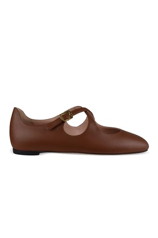 Bally BALLYRINA Flats Brown