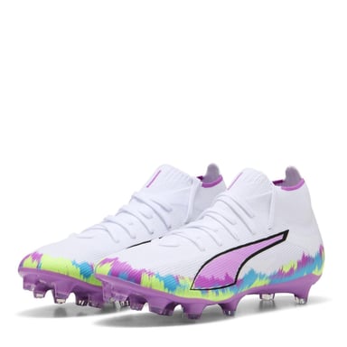 Puma Womens/Ladies Ultra Match+ Firm Ground Football Boots (White/Purple)