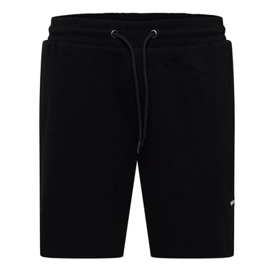Duck and Cover Mens Topfield Waffle Casual Shorts (Black)