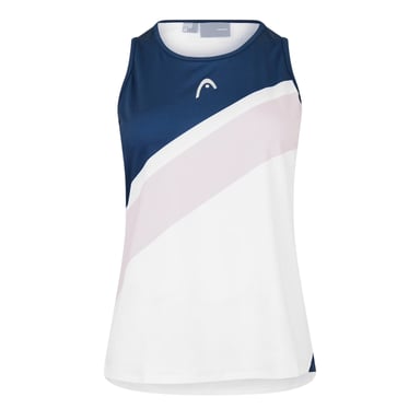 Head Womens/Ladies Colour Block Tank Top (White/Navy/Pink)