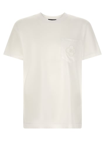 Dolce & Gabbana White Cotton T-Shirt