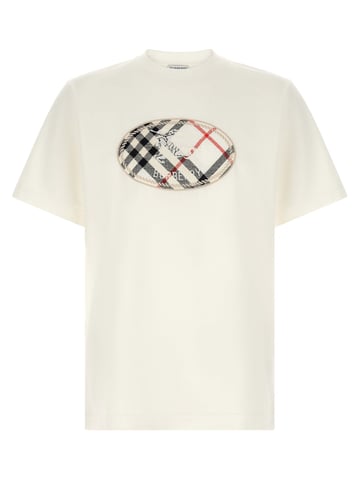 Burberry White Cotton T-Shirt