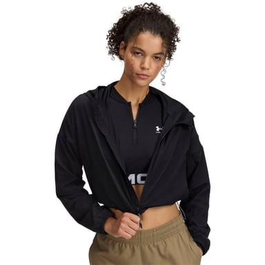 Under Armour Womens/Ladies Unstoppable Woven Hooded Jacket (Black)