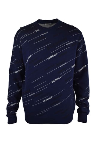 Balenciaga Alphabet Logo sweater Blue