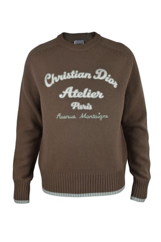 Dior CD Atelier Knit Sweater Brown