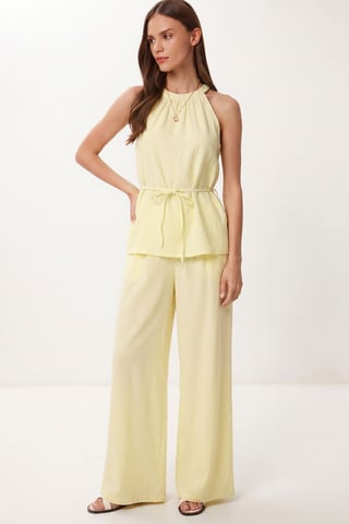 High Waist Halter Neck Two-Piece Coordinated Set