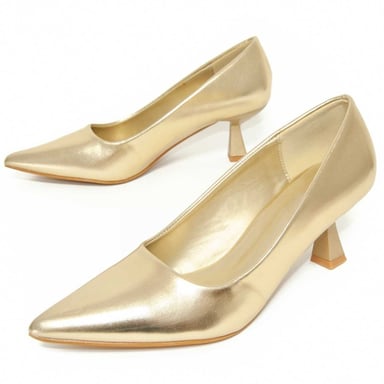 Montevita Women's High Heel Shoe, Gold Color