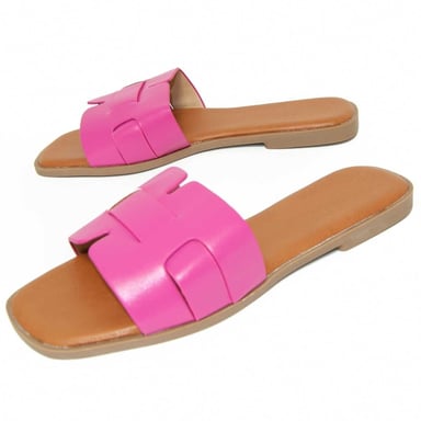Montevita Pink Padded Flat Sandal