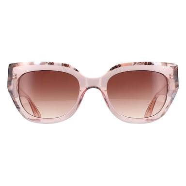 Ted Baker TB1757 Koraal 216 glanzend kristal lichtroze bruin gradiënt zonnebril