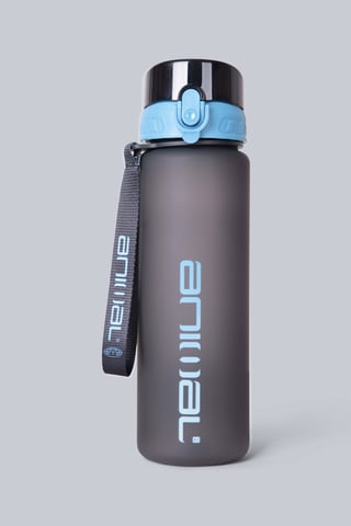 BPA Free Plastic Water Bottle Lightweight Easy Clean Leakproof Push Lid Navy