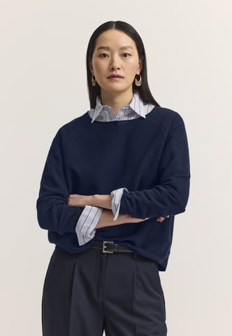 Bugatti Damen Pullover Rundhals Baumwolle Rundhals