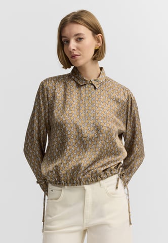 Bugatti Damen Bluse Viskose Grafikprint Hemdkragen