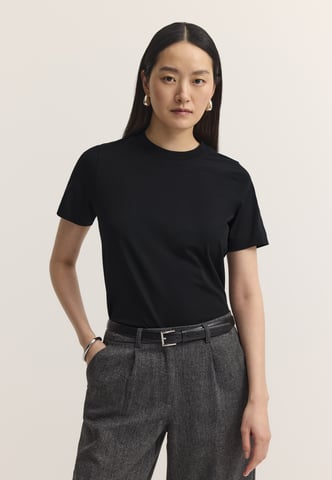 Bugatti Damen T-Shirt Baumwoll-Stretch Rundhals