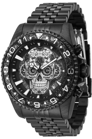Invicta Pro Diver 43753 Men's Watch - Quartz Movement - Stainless Steel with Black Dial - 43 mm