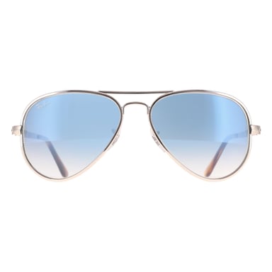 Ray-Ban RB3925 Aviator Max 003/3F zilverblauwe zonnebril met kleurverloop