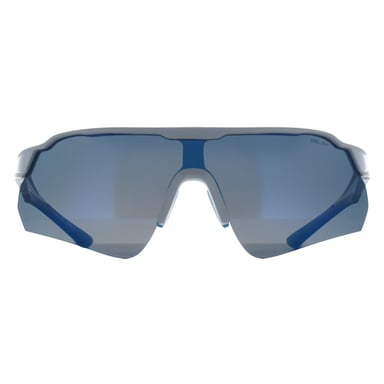Relay Clearshot C3 glanzend wit en blauw revo gepolariseerde zonnebril