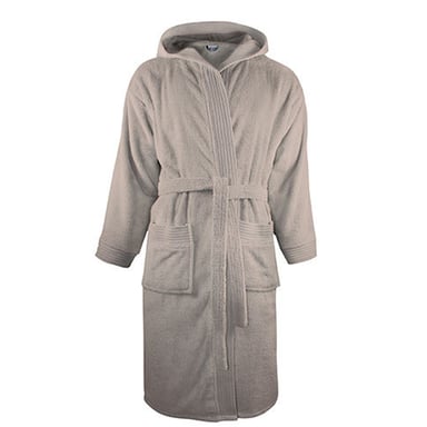 The One Towelling Kapjurk voor volwassenen (Taupe)
