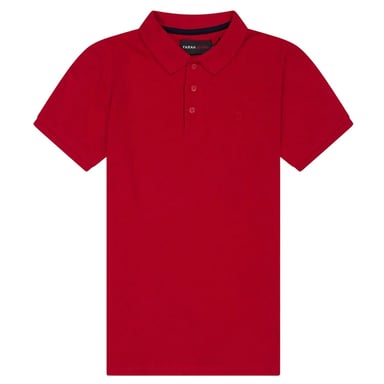 Farah Boys Bugsworth Embroidered Short-Sleeved Polo Shirt (Dark Red)