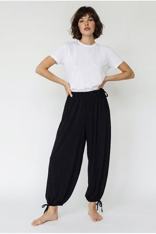 Women’s Ankle-length Salwar Trousers With Tie Waist