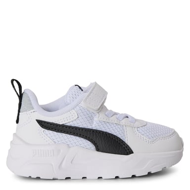 Boys Puma Kids Trinity Lite Ac+ Low Top Trainers in WhtBlkCoolLtGry