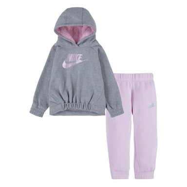 Boys Nike
Regular Fit Long Sleeve Hoodie Sweatpants Set in Pink Foam