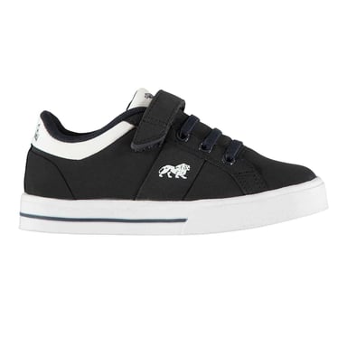Lonsdale Childrens/Kids Latimer Leather Trainers (Navy)