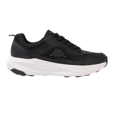 Kappa Mens Ripa Logo Low Cut Trainers (Black/White)