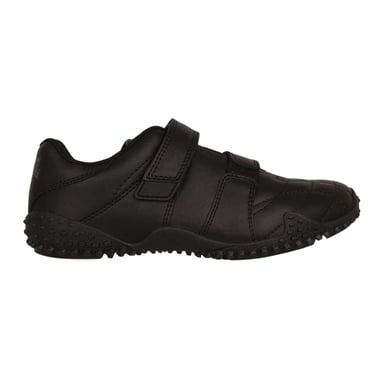 Lonsdale Childrens/Kids Fulham Leather Trainers (Black)
